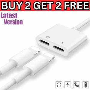 2in1 Adapter Splitter Dual Headphone Audio & Charger For iPhone 11 12 13 14Pro - Picture 1 of 8