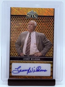 LENNY WILKENS 2024 LEAF METAL COLLECTIVE GOLD SHIMMER 1/1 AUTO - Bild 1 von 2