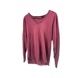 T-shirt donna Spirit Burgundy Texas ragazza grafica manica lunga taglia media - Foto 1 di 5