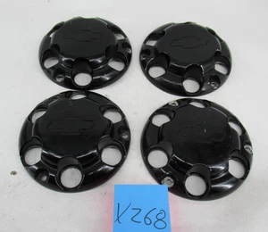 Center Caps Hubcaps Chevy Police Tahoe Suburban OEM 17" Wheel 9595725 8074 Black - Picture 1 of 6