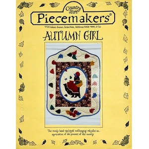 Autumn Girl Quilt PATTERN by Country Store Piecemakers, Hand Applique Pioneer - Picture 1 of 6