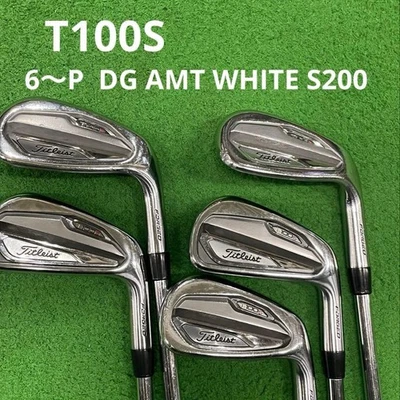Titleist T100S 2019 Irons #6-9,Pw(5Clubs)/DG AMT TOUR WHITE S200/Flex:Stiff - Image 1 of 4