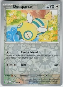 PO-01 Reverse Holo Dunsparce 156/193 Common SV02: Paldea Evolved - Picture 1 of 1