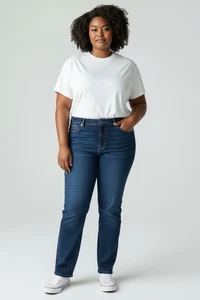 Damenjeans 16 Reg Torrid superweich Stretch blau Sky High Kick Boot Fit - Bild 1 von 7