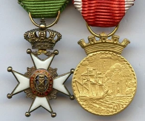 Sweden Miniature Silver Order of Vasa and Silver Medal City of Helsingborg !!! - Picture 1 of 5