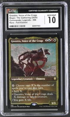 GNOSTRO, VOICE OF THE CRAGS Commander Legends Etched Foil Rare CGC 10 MTG - Image 1 of 2
