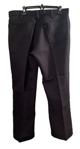 Vtg Levi Jeans Mens Pants Black Cowboy Dress BootCut 36/27.5 - Picture 1 of 10