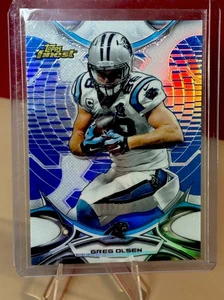 2015 Topps Finest - Greg Olsen #123 Blue Refractor /250 - Picture 1 of 1
