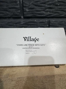 Department 56 Village Maschendrahtzaun mit Tor 5234-5 Box 3er Set - Bild 1 von 3