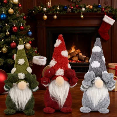 3 Christmas Elf Christmas Decoration Figures Hanger for Table Decoration Xmas - Image 1 of 4