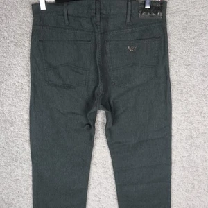ARMANI JEANS CASUAL REGULAR MEN'S PANT W33 L34 GREY MEN'S COTTON TROUSERS AJ - Picture 1 of 8