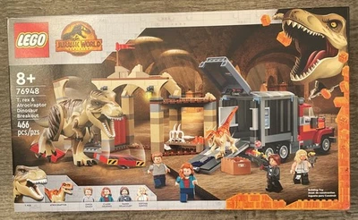 LEGO 76948 - JURASSIC WORLD DOMINION - T. REX & ATROCIRAPTOR DINOSAUR BREAKOUT!! - Image 1 of 2