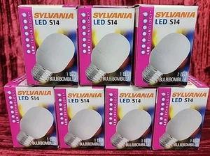 7X Sylvania LED S14 Blue Light Bulb Indoor Outdoor 120VOLT NEW NIB IN/OUTDOOR - Picture 1 of 6