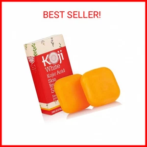 Koji White Pure Kojic Acid Skin Brightening Soap (2.82oz (2 Bars) For Face with - Picture 1 of 1