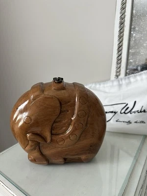 Timmy Woods Handmade Wood Bag Elephant Style - Image 1 of 3