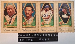 NEGRO LEAGUE Helmar Uncut RUBE FOSTER JOSH GIBSON PETE HILL FLEET WALKER Cards - Picture 1 of 1