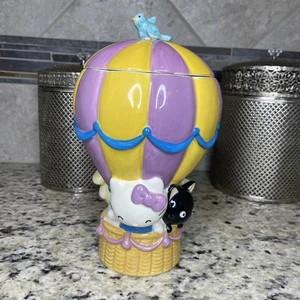 BLUE SKY CLAYWORKS Hello Kitty And Friends Hot Air Balloon Cookie Jar 12”H (NEW) - Picture 1 of 10