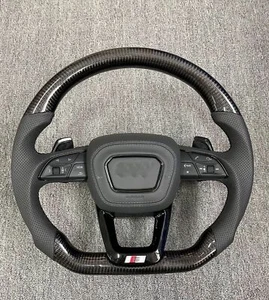 For Audi RSQ8 RSQ3 RS3 RS4 RS5 Q5 Q7Real Carbon Fiber Steering wheel Frame+Cover - Bild 1 von 7