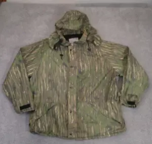 Vintage Walls Water-Pruf Windbreaker Mens XL Realtree Camo Removable Snap Hood - Picture 1 of 8