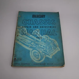 1952 Mercury Chassis Repair and Adjustment Manual Paperback w/ Binder Holes - Picture 1 of 5