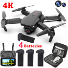 2023 New RC Drone With 4K HD Dual Camera WiFi FPV Foldable Quadcopter +4 Battery
