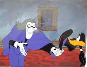 DAFFY MEETS THE GROOVIE GOOLIES Original PRODUCTION cel DRAWING monsters phantom - Picture 1 of 4
