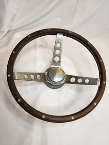 Vintage Superior Steering Wheel Walnut The 500 Superior Performance 13.5 Dia. - Picture 1 of 12