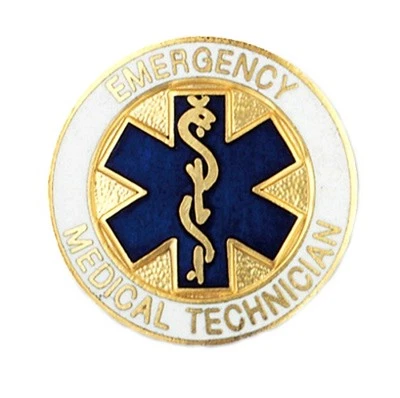EMT Pin Emergency Medical Insignia Emblem W/Safety catch Graduation Pins New - Image 1 of 3