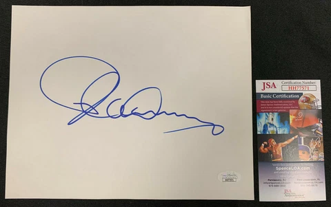 PLACIDO DOMINGO OPERA SINGER HAND SIGNED AUTOGRAPHED BLANK WHITE PAPER JSA/COA Cover