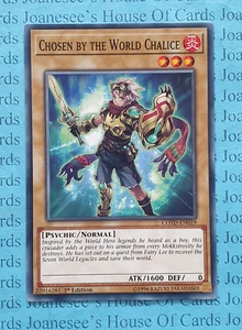 COTD-EN019 Von der Welt ausgewählt Kelch Yu-Gi-Oh Karte 1. Auflage Neu - Bild 1 von 5