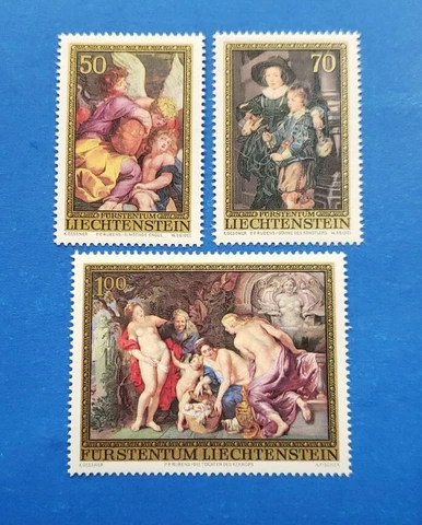 Liechtenstein Stamps, Scott 595-597 Complete Set MNH Cover