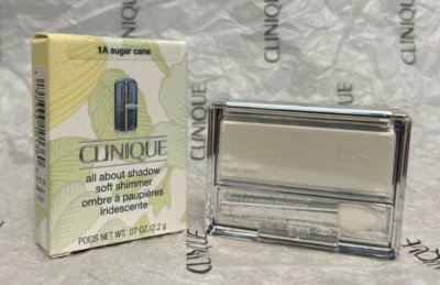 Clinique All About Shadow Single Super Shimmer 1A Sugar Cane 0.07 Oz Full Size - Image 1 of 3