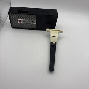 Vintage L-3 1966 Gillette Apollo Adjustable Techmatic Safety Razor W/ Case - Picture 1 of 7