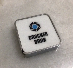Vintage Crocker Bank 6 foot Tape Measure 1970s - Bild 1 von 3
