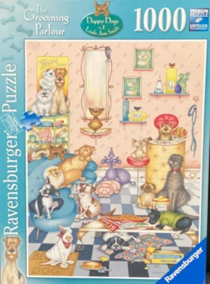 Ravensburger 1000 pc Grooming Parlour Linda Jane Smith 2011 Jigsaw Puzzle Rare - Image 1 of 2
