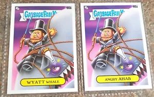 Garbage Pail Kids Angry Achab #66a 2022 Book Worms & Wyatt Whale 66b - Foto 1 di 5