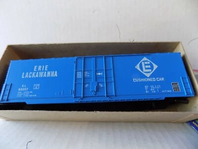 50 FOOT SINGLE DOOR HI-CUBE BOX CAR FOR ERIE RR BY ROUND HOUSE NIB PO KIT - Image 1 of 2