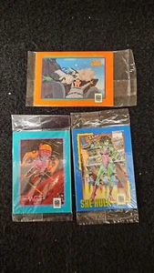 1991 IMPEL SAFE KIDS (3) SEALED PACKS SHE-HULK VINTAGE CHECK OUR EBAY STORE - Picture 1 of 2
