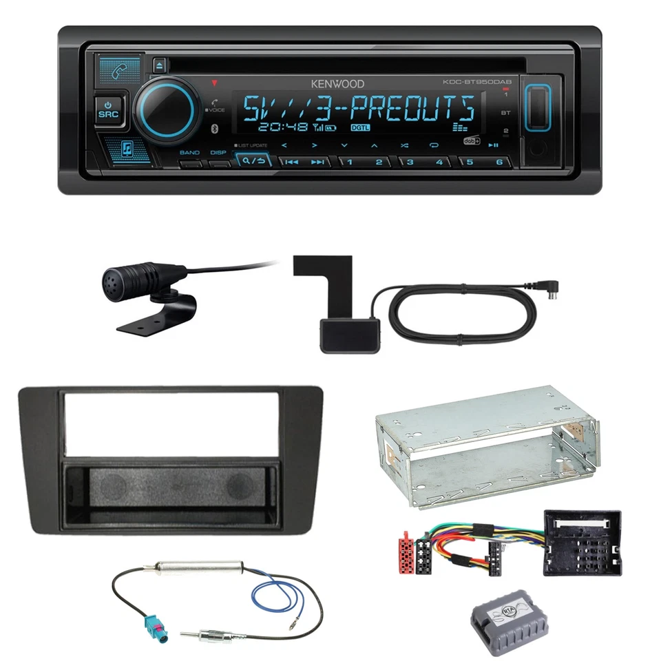 Kenwood KDC-BT950DAB Bluetooth DAB CD Einbauset für Skoda Octavia 2 Yeti 5L - Bild 1 von 1