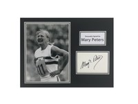 MARY PETERS SIGNED OLYMPICS GOLD MEDAL LTD EDITION DISPLAY + *COA*