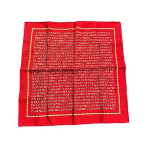 Vintage Deadstock NWT 100% Silk Chanel Monogram Scarf - Picture 1 of 4