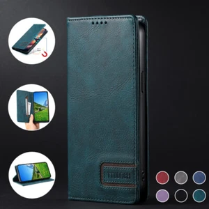 Genuine Leather Wallet Case Card Magnetic Flip Cover for OnePlus 11 9 8T 7T Pro - Picture 1 of 33