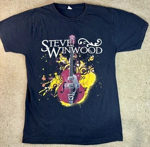 Vintage Steve Winwood Concert Band T Shirt 2012 Black Large - Picture 1 of 6