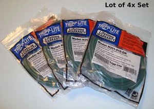 4x Lot, Tripp Lite 10ft Cat6 Gigabit Green Snagless Molded Patch Cable UTP RJ45 - Picture 1 of 5