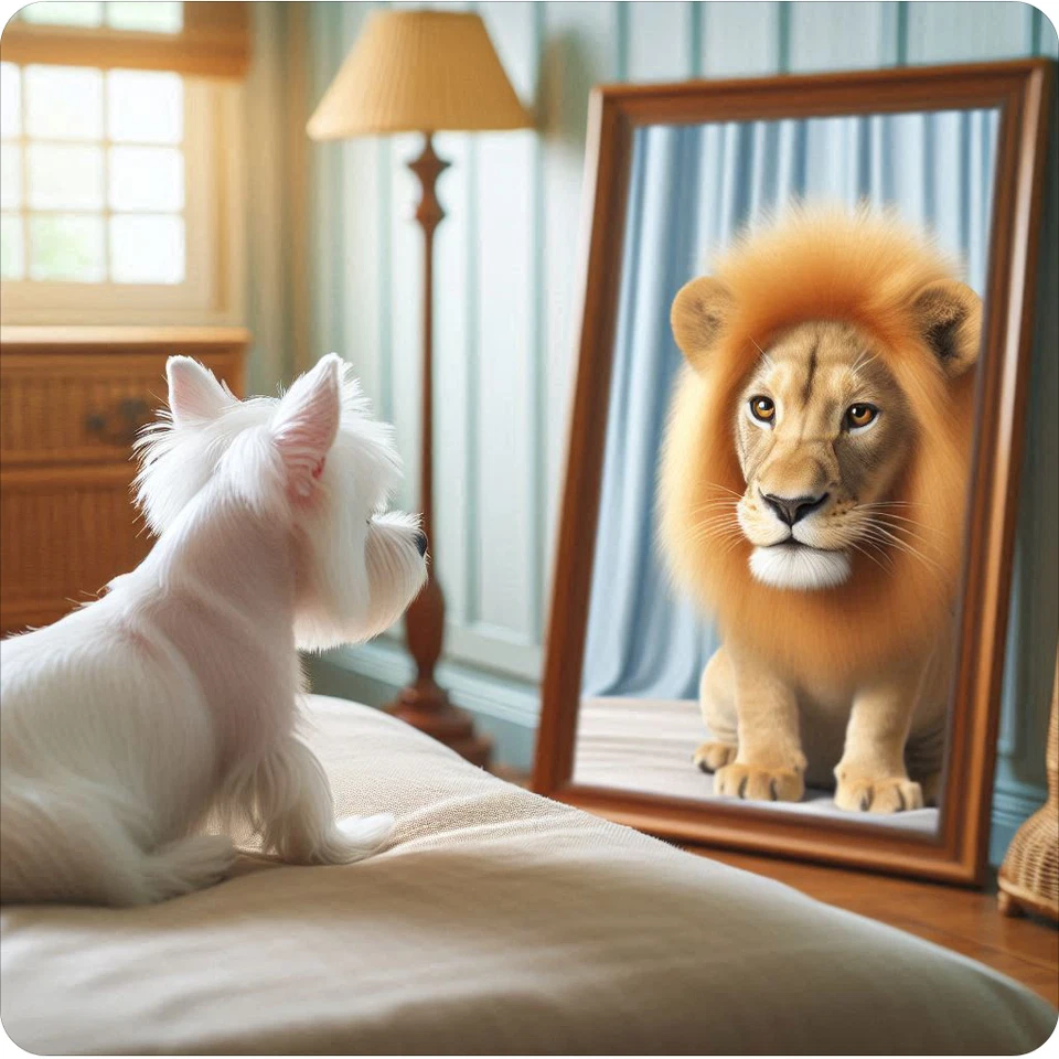 Cute Westie West Highland White Terrier dog waterproof vinyl sticker- many sizes - Image 1 of 1