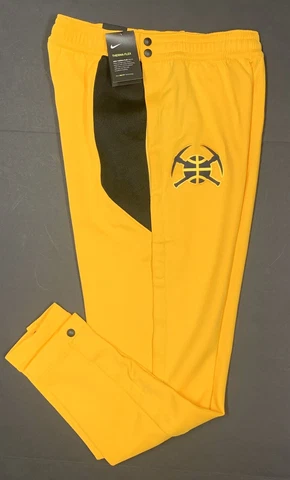 Nike Therma Flex Denver Nuggets Breakaway Pants Yellow Men’s 4XLarge Tall New Cover