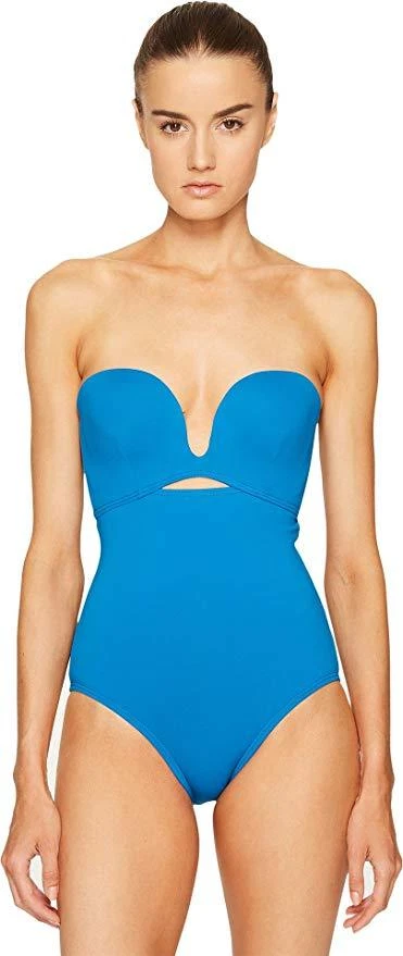 Proenza Schouler Women's Solids Molded One-Piece Swimsuit Mykonos Blue Large - Image 1 of 1