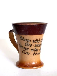 VINTAGE 1900er DOULTON - LAMBETH MOTTO TANKARD - Bild 1 von 4