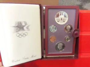 1984-S Prestige Set 6 Coins Proof Olympic w/SILVER - Picture 1 of 1