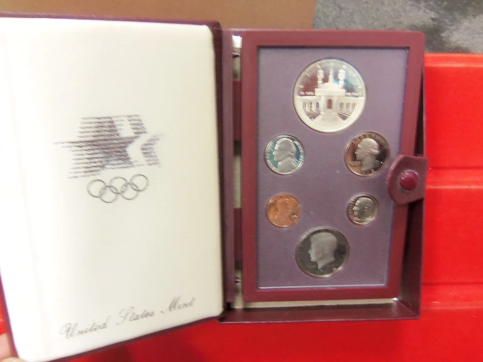 1984-S Prestige Set 6 Coins Proof Olympic w/SILVER - Image 1 of 1